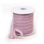 Лента бархатная (тесьма) 10.0 мм / 22.86±1 метров, арт.10VR73 нейлон цв.сиреневый