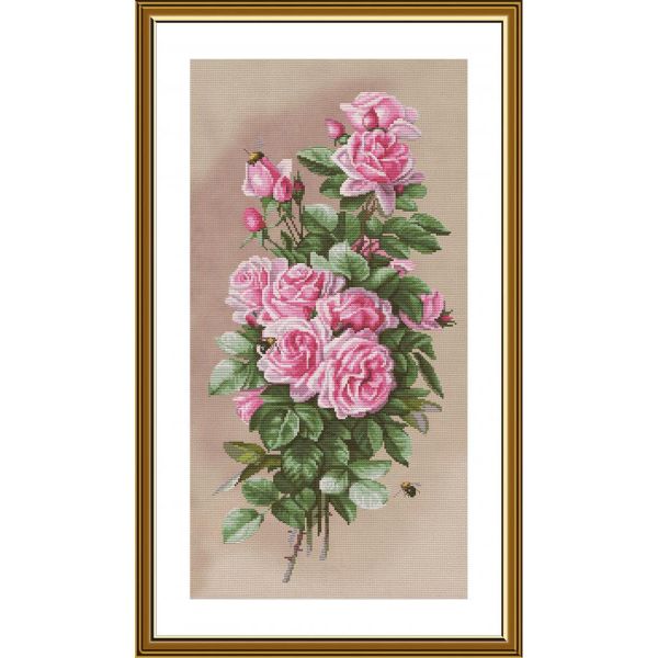 Набор для вышивания нитками Нова Слобода, Королева летнего сада 27х53 см