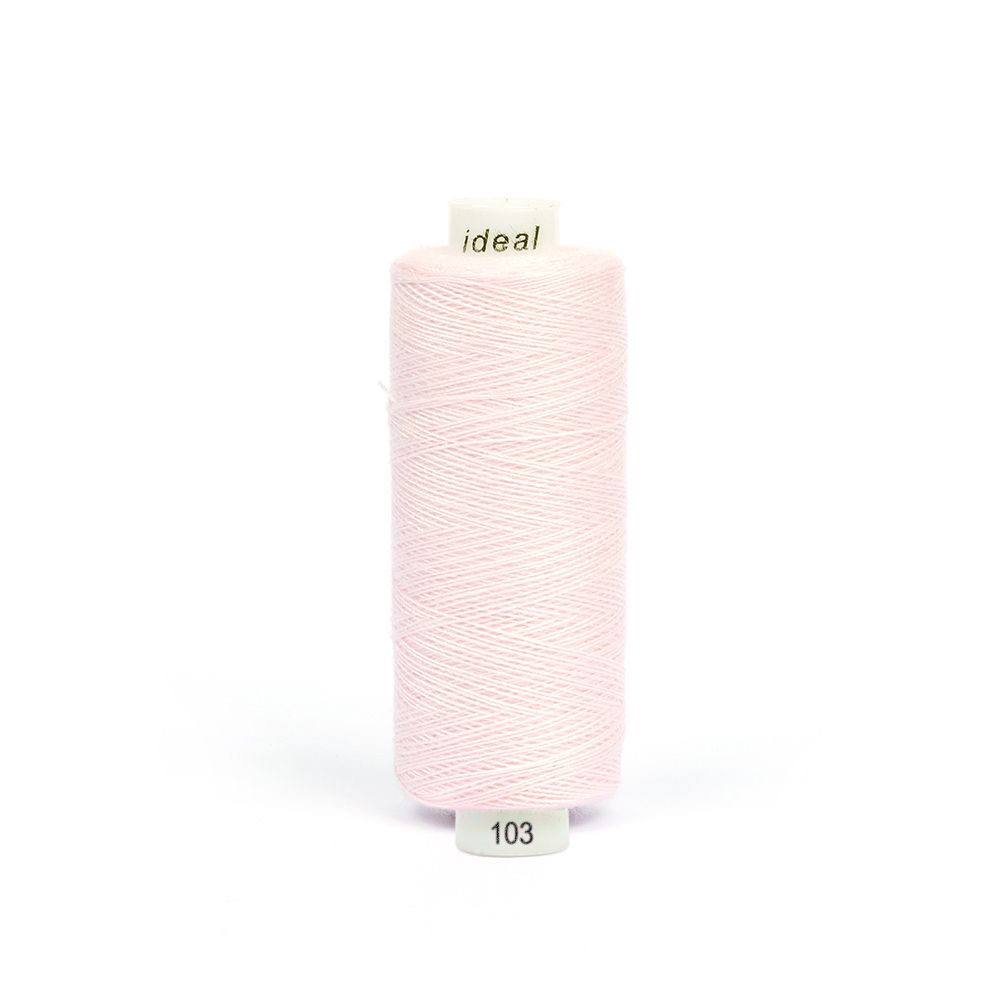 Нитки швейные бытовые Ideal 40/2, 366 м / 10 кат., 103 св.розовый