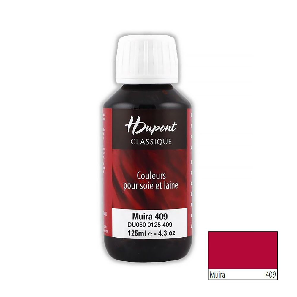 Краска для шелка H Dupont Classic, 125мл (409 темно-красный), DU0600125