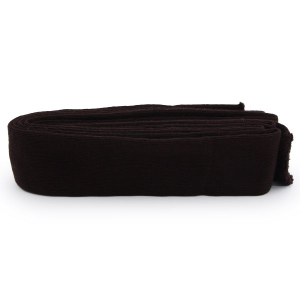 Манжеты трикотажные рукава 7.0 см / 3 метра, полушерсть тонкие 14кл. 1х1, 729 коричневый