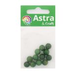 Бусины натуральный камень нефрит 8 мм, 12 шт в упак, Астра