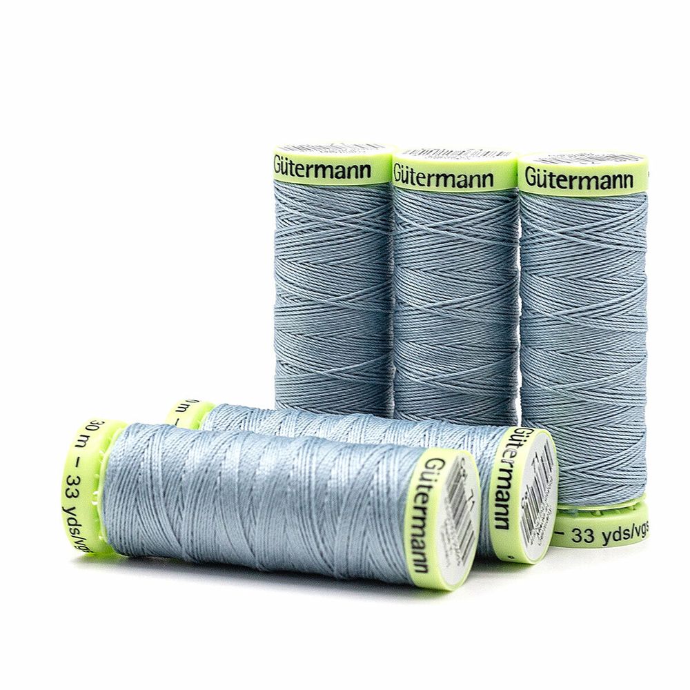 Нитки отделочные Gutermann Top Stitch, 30м, 071 св.зеленый мох, 5 катушек