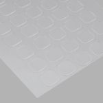 Прозрачные двусторонние клейкие пластины, форма квадрат,1х1см, 1 лист, 50 шт, 2AR23556