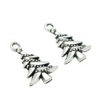 Подвеска металлическая елочка, 22 мм, 2 шт в упак, Astra&Craft