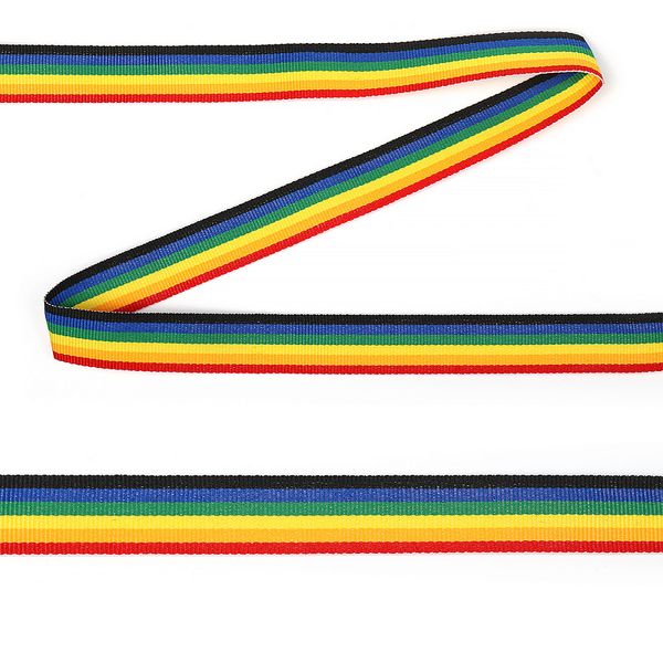 Тесьма лампасная 20 мм / 45.7 метров, тканая в рубчик, NET7620