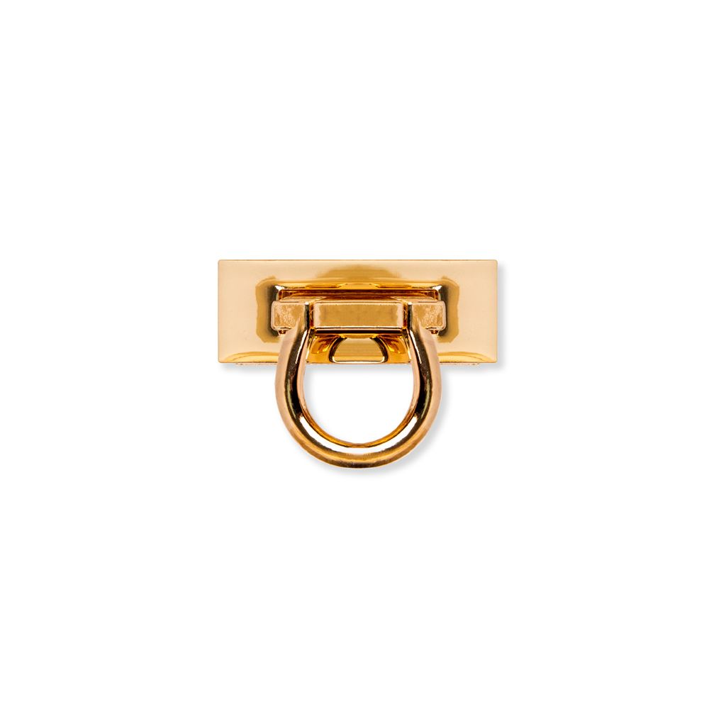 Замок для сумки 17х46 мм, 5 шт, под золото, Gamma LBZ-17G