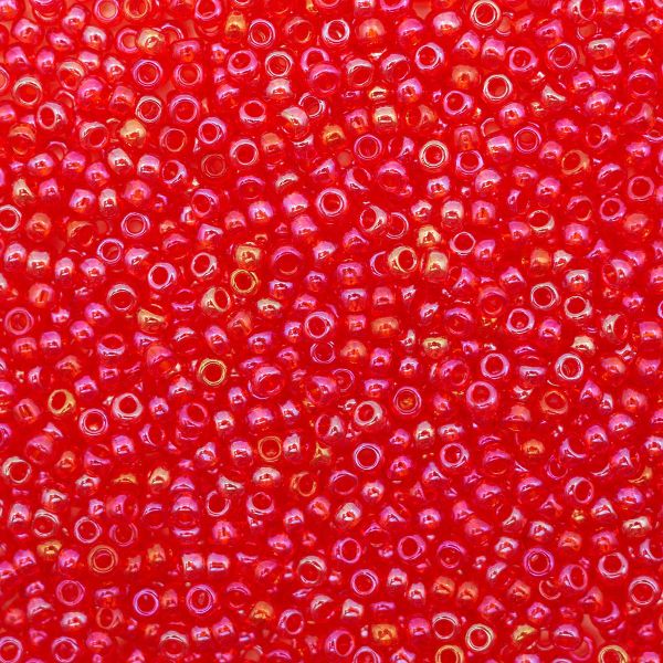 Бисер Preciosa 10/0 (2.3 мм), 500 г, прозрачный с радужным покрытием, круг.отв., (91050) 331-19001-10/0