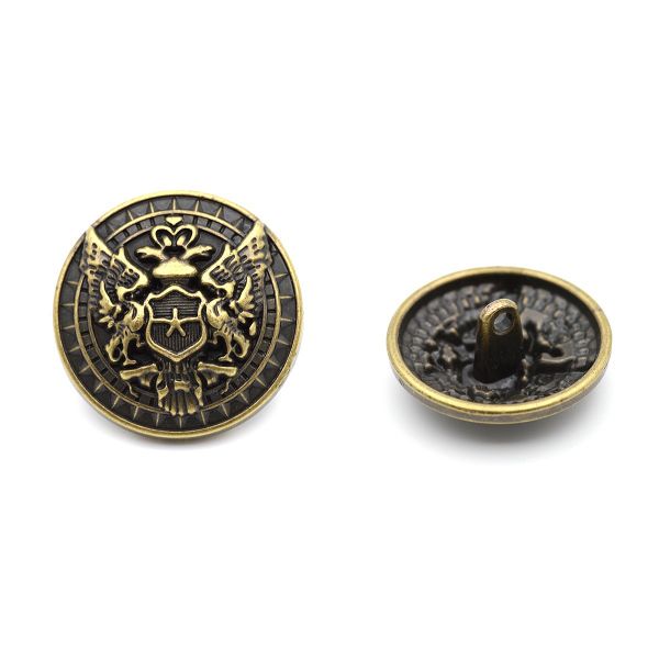 Пуговицы на ножке 36L (23мм), металл (OB бронза), 36 шт, ME 643