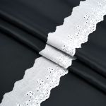 Кружево шитьё х/б 58 мм / 3.4 метра, цвет неотбеленный