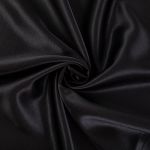Ткань блузочная Poly satin 100 г/м², 100х145 см, черный, Gamma PSS-001