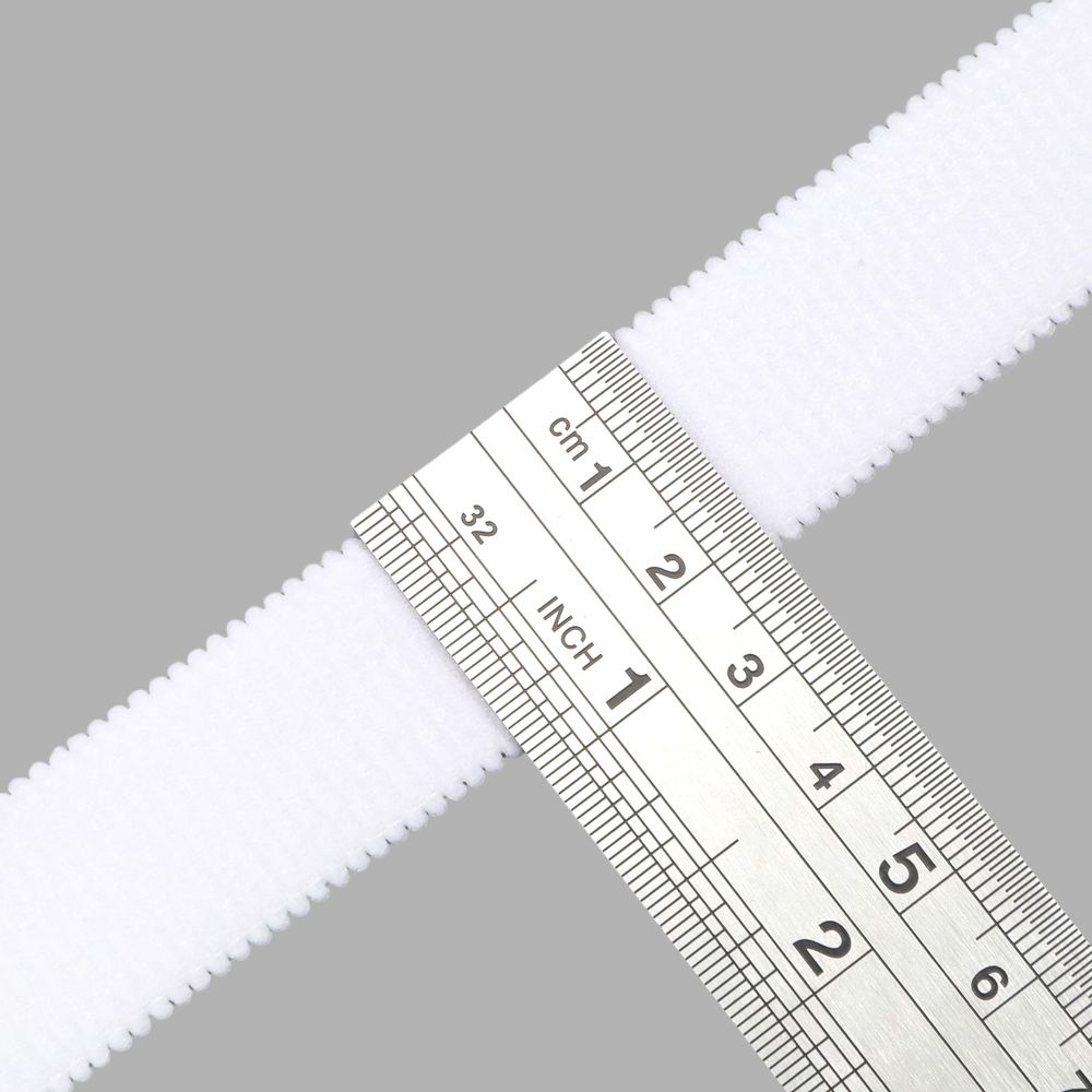 Резинка бельевая (бретелечная) 20.0 мм / 50 метров, белый, ML220.020