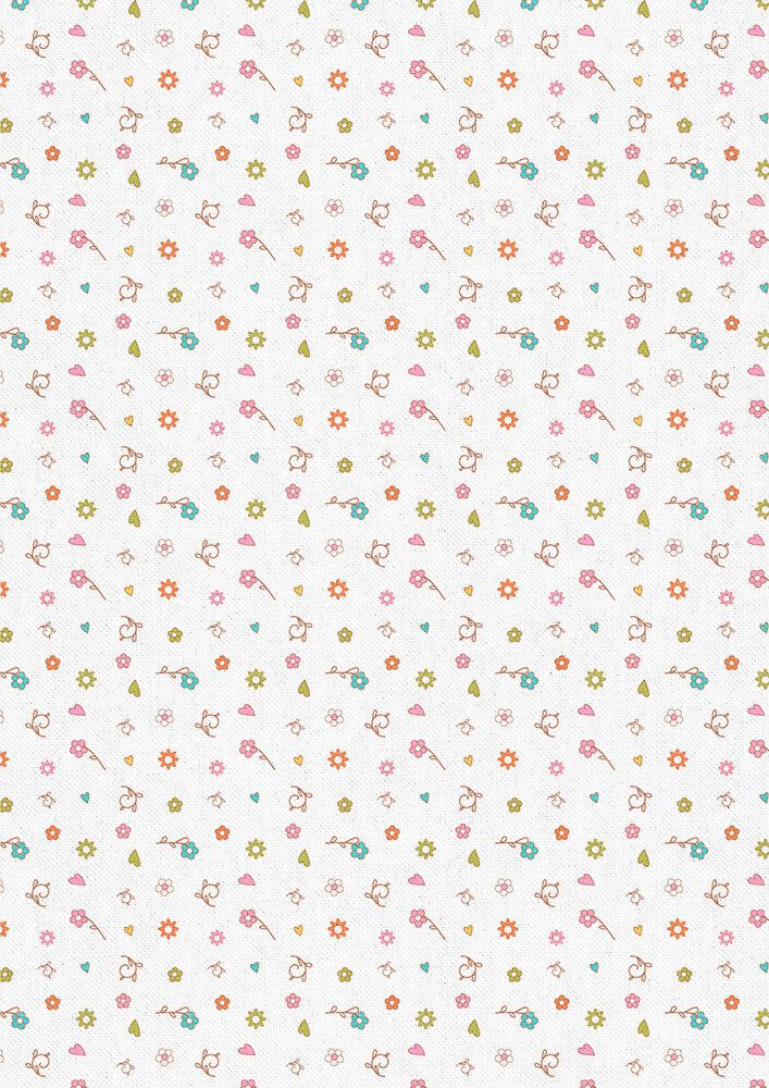 Ткань для пэчворка Peppy Крошки-матрешки, отрез 50х55 см, 146 г/м², КМ-17 белый, Peppy