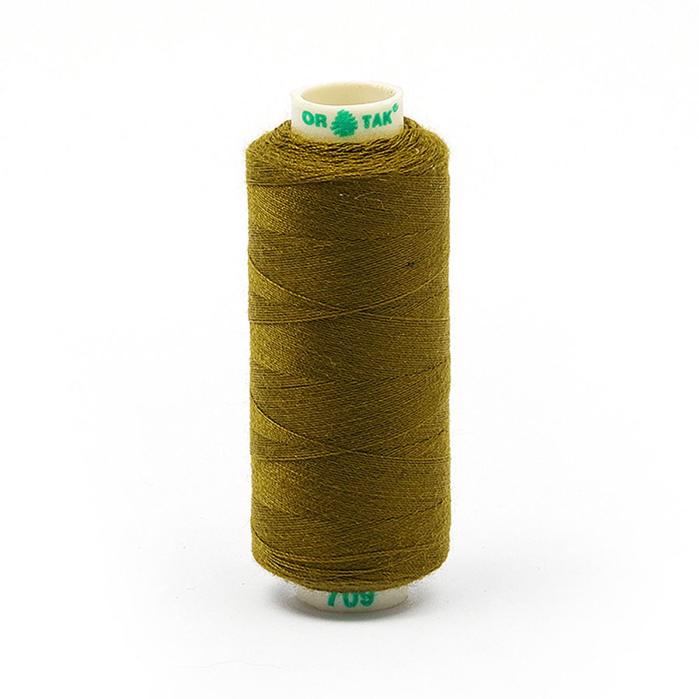 Нитки швейные бытовые Dor Tak 40/2, 366 м / 10 кат., 709 оливковый