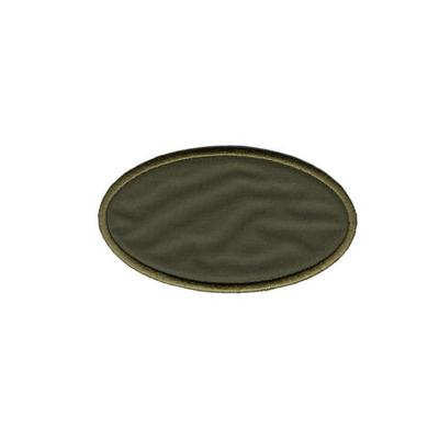 Термоаппликация Овал, 90х50мм (10 шт) (хаки), 013