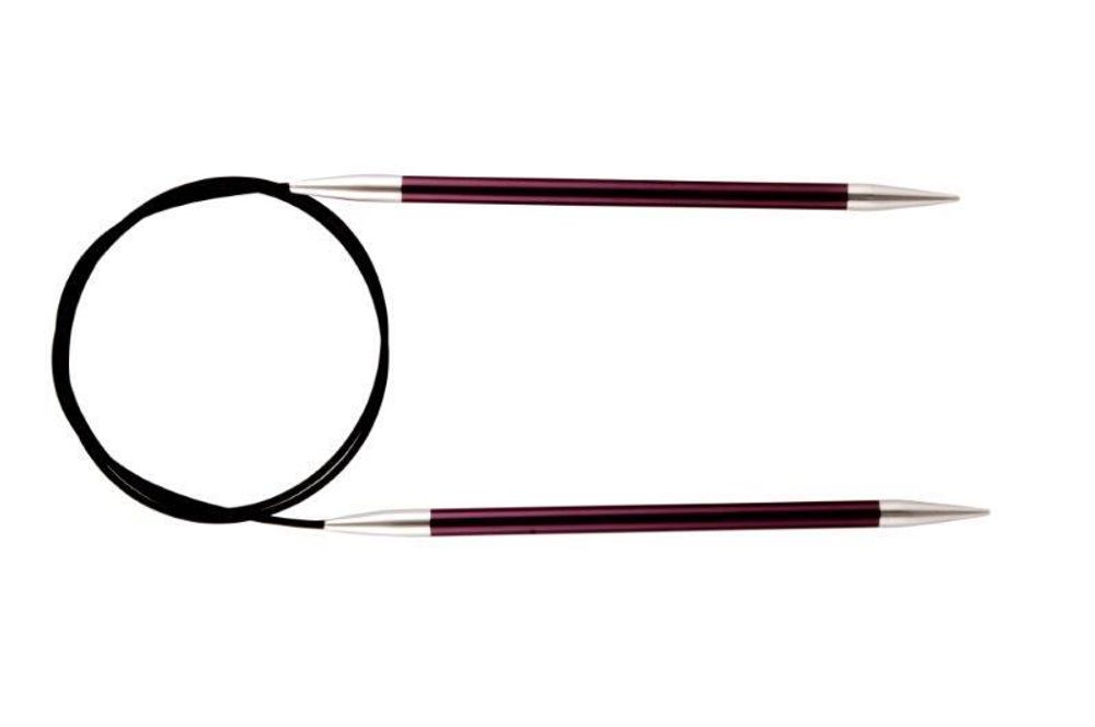 Спицы круговые укороченные Knit Pro Zing ⌀6 мм, 40 см, 47073