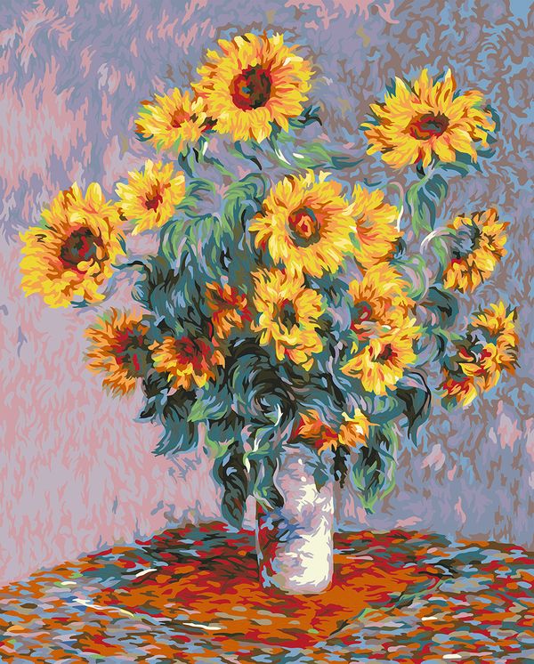 Картина по номерам Фрея, Клод Моне, Подсолнухи, 50х40 см