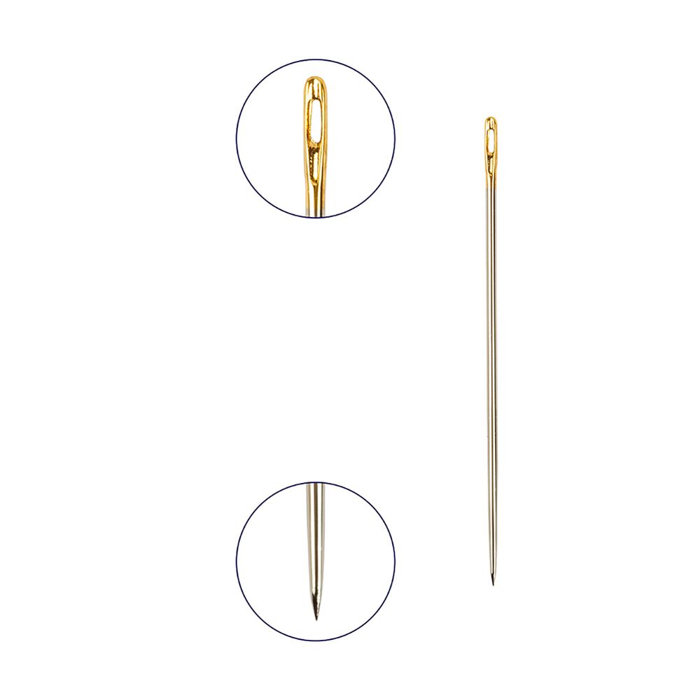 Иглы ручные для шитья №3-9, 20 шт, острые, Gamma N-301