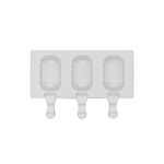 Форма силиконовая для мороженого 19.4х13х2.4 см, волны -3 ячейки, S-Chief SPC-0402