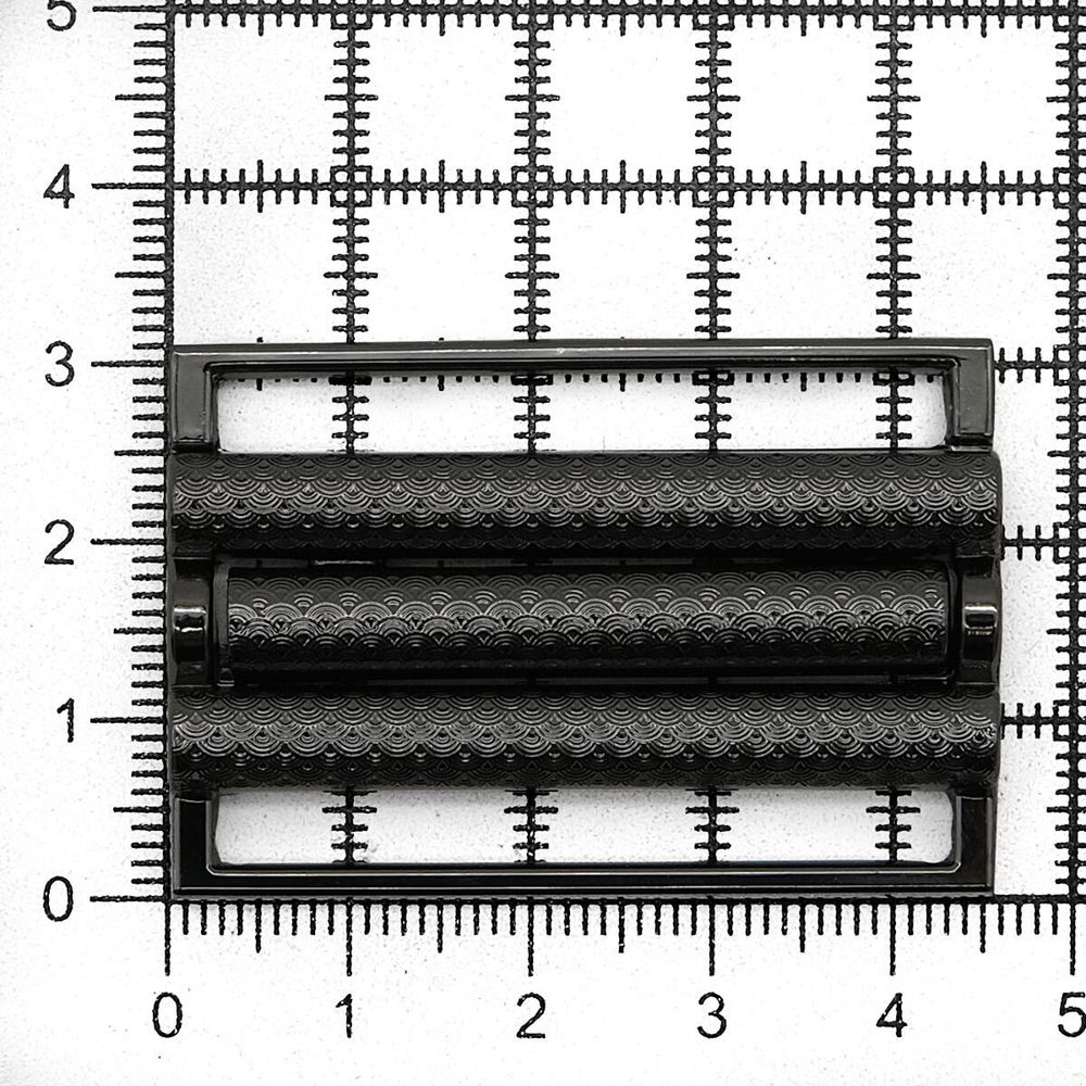 Пряжка-застежка 40 мм (внешн. 45х31 мм), 4 шт, чер.никель, BIG