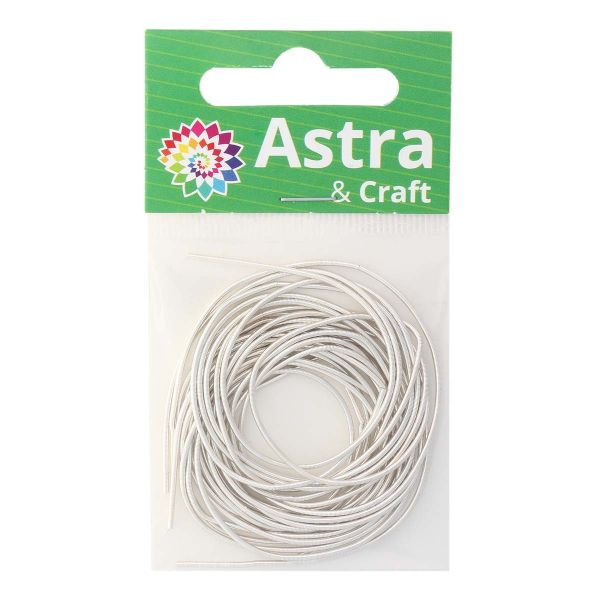 Канитель гладкая Серебро 1 мм, 5±0,1г