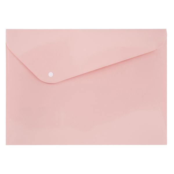 Папка-конверт с кнопкой A4 180 мкм диагональ, 20 шт, персиковый EC21017113, Expert Complete