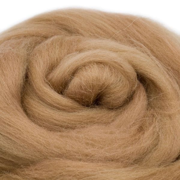 Шерсть для валяния полутонкая 100%, 100г, 258 бежевый