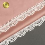 Кружево гипюр (плетёное) 20 мм, 0460 цв.01 белый уп.13,7м, Kruzhevo