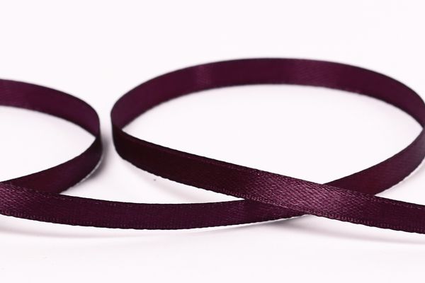 Лента атласная 1-сторонняя 6.0 мм / 33±2 метра, 156 т.фиолетовый, Gamma
