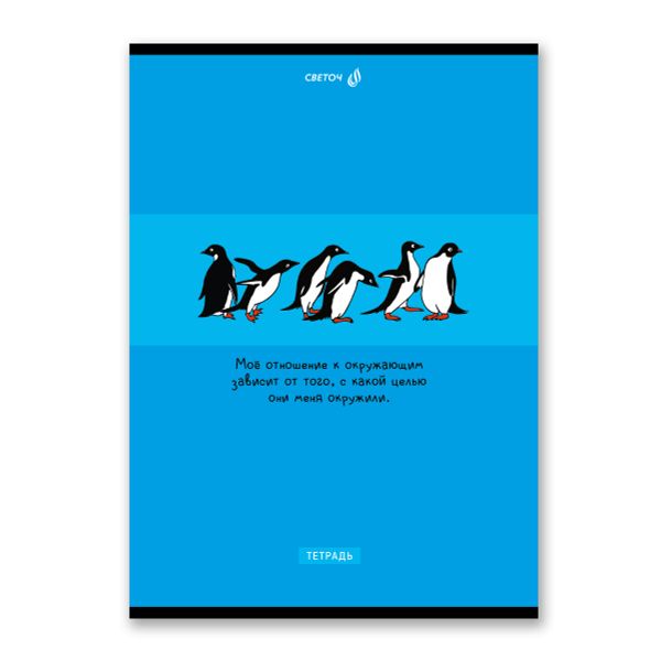 Тетрадь ученическая общая, A4 48 л. на скобе 65 г/м², белизна 100 %, 6 шт, клетка, 01342 Создаём настроение!, Светоч Т152