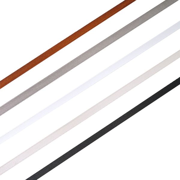Набор атласных лент 5 цветов по 6.0 мм / 23 метра, серо-коричневый микс