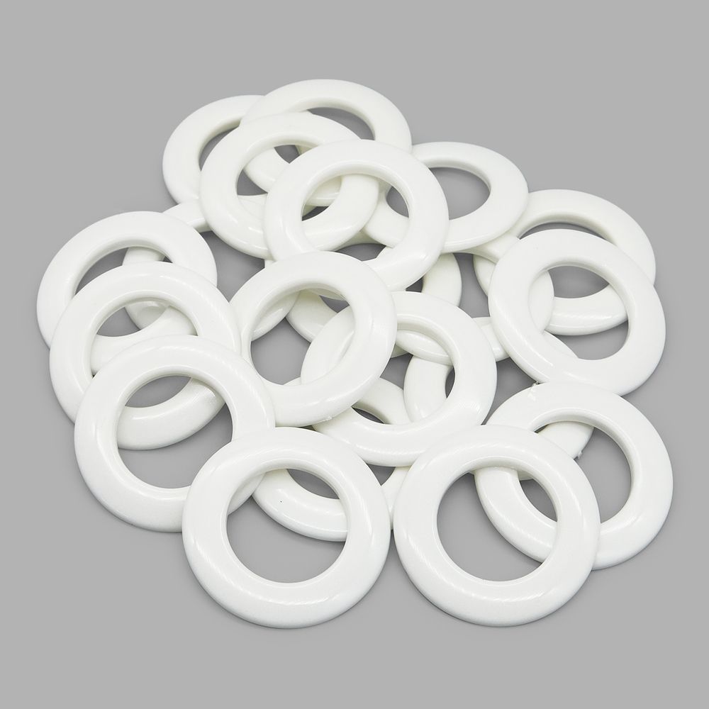 Люверсы шторные ⌀25 мм, цвет № 53 белый, 10 шт