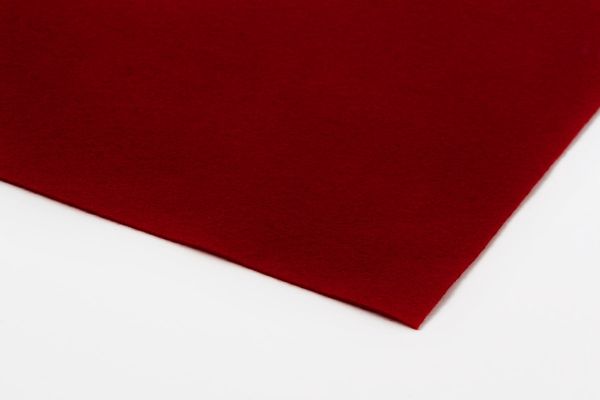 Фетр листовой 1 мм, 20х30 см, 5 шт, 005 т.красный, Blitz FKC10-20/30