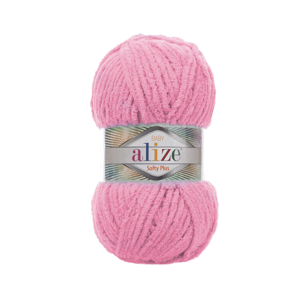 Пряжа Alize (Ализе) Softy Plus / уп.5 мот. по 100 г, 120м, 185 розовый A