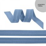 Резинка бельевая (окантовочная) матовая 15.0 мм / 1000 метров, серо-голубой S280