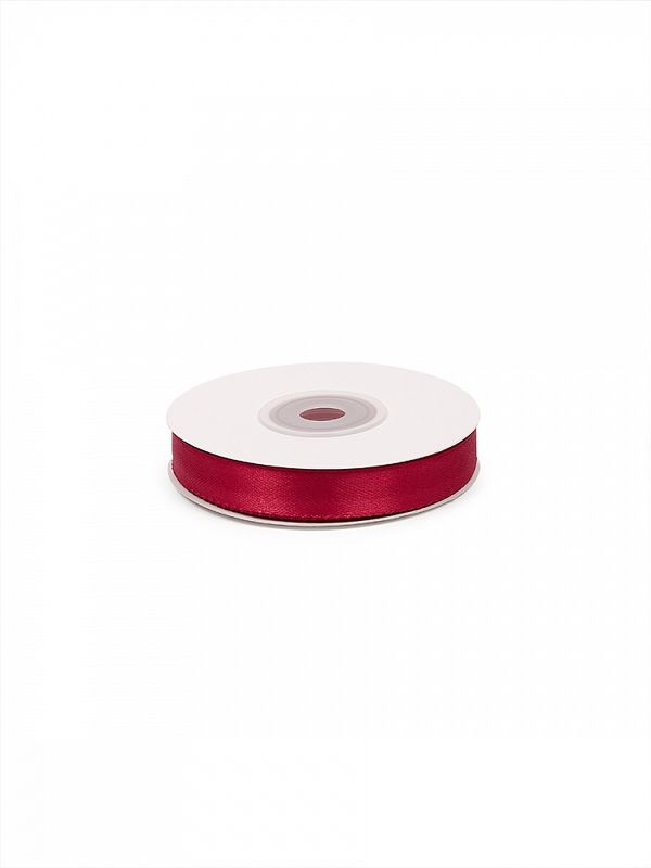 Лента атласная 1-сторонняя 12.0 мм / 22.5±1 метра, 3088 т.бордовый, Magic4Hobby