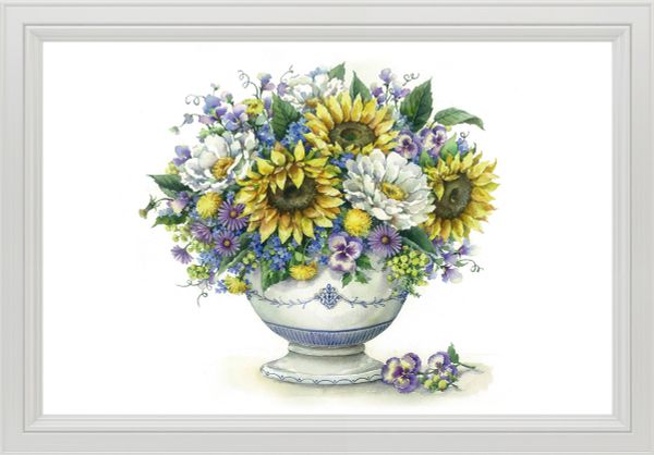 Пазл 2000 элементов, Букет с подсолнухами, Фрея PZL-2000/09