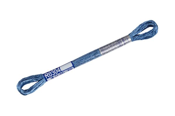 Мулине Gamma вискоза 100%, цв.R0304 св-синий, 12 мотков по 8 метров