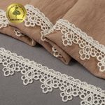 Кружево гипюр (плетёное) 25 мм / 13.71 метров, TBY.4GB2501, цв.молочный