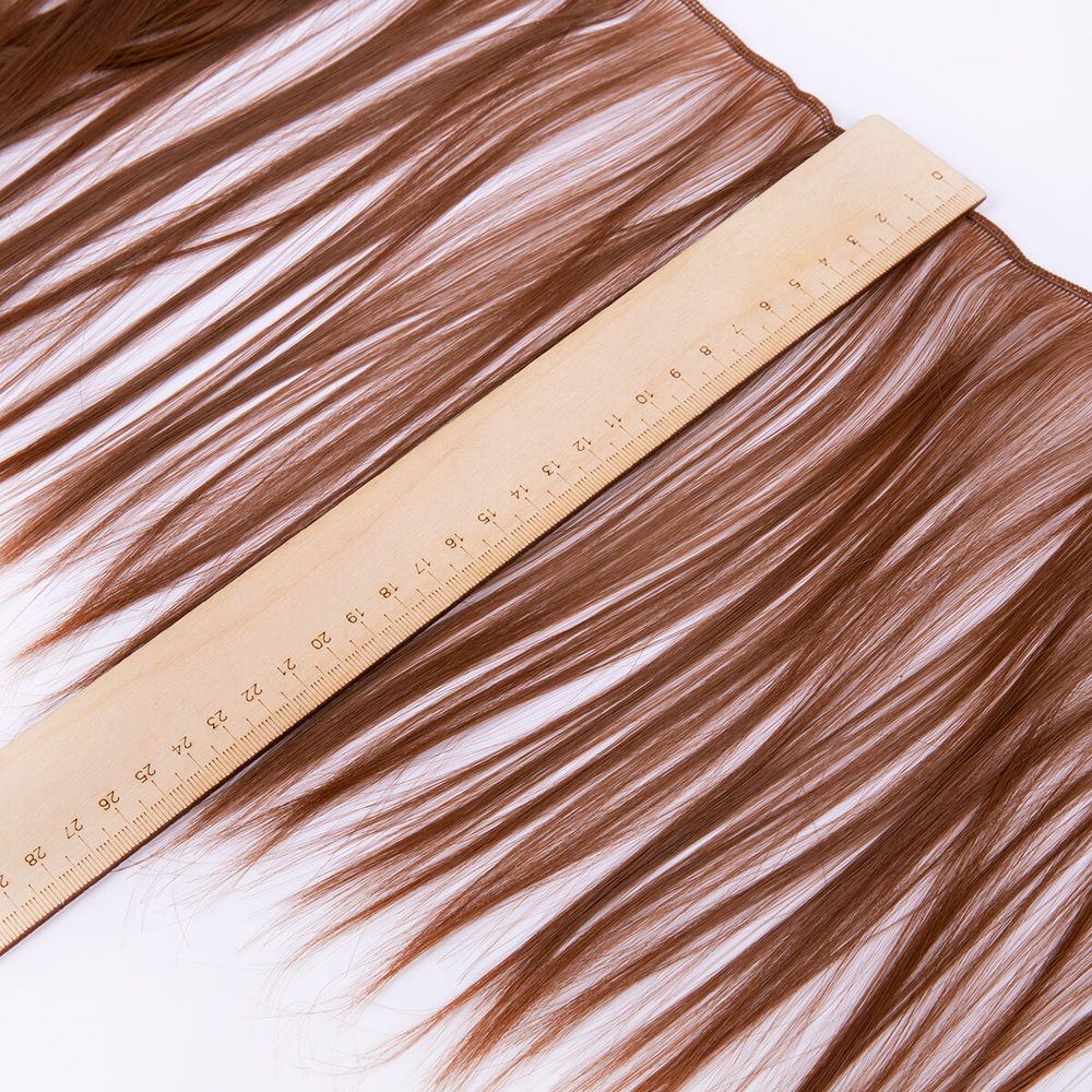 Трессы для кукол 25 см, 100 см, 34 г, 05 каштановый, HobbyBe HAR-3