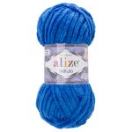 Пряжа Alize (Ализе) Velluto / уп.5 мот. по 100 г, 68м, 141 электрик