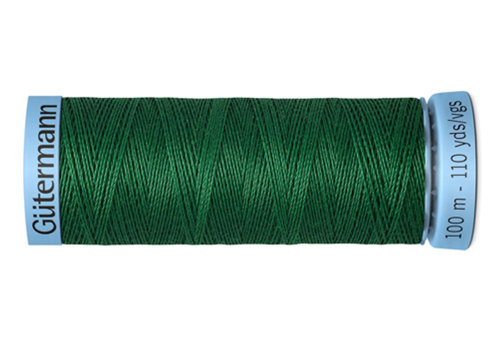 Нитки шелковые Gutermann Silk S303, 100м, 237 зеленое яблоко, 5 катушек