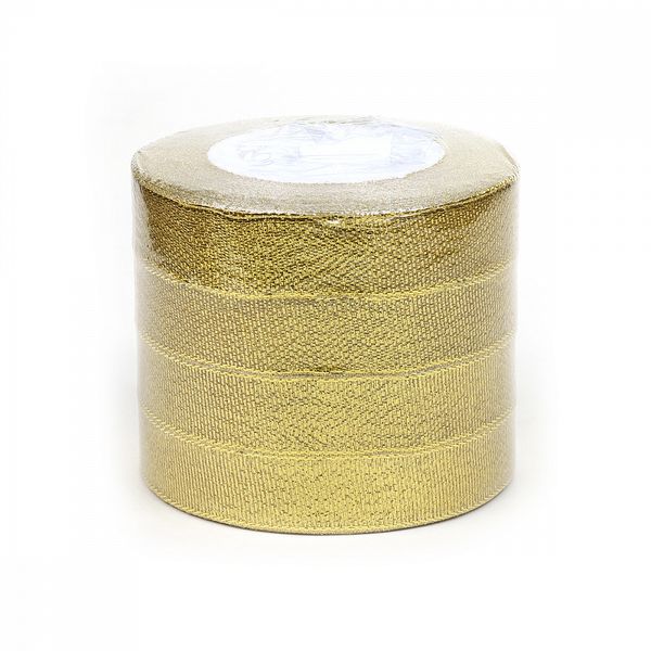 Лента металлизированная 20.0 мм / 22.85±1 метра, цв. золото, Magic4Hobby, упак. 4 шт