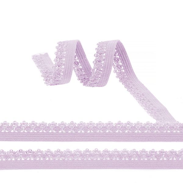 Резинка бельевая (ажурная) 12.0 мм / 100 метров, RB01165 F165 нежная сирень