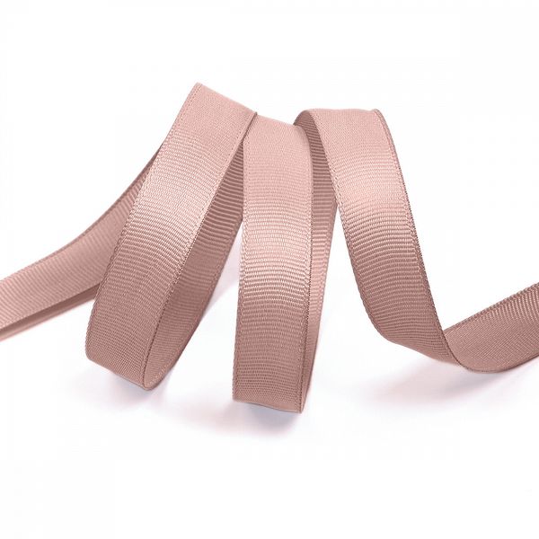 Лента репсовая (в рубчик) 15.0 мм / 22.8±1 метра, 813 пудровый, Magic4Hobby