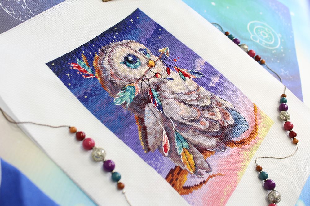 Набор для вышивания нитками МП Студия, На страже, 20х14 см