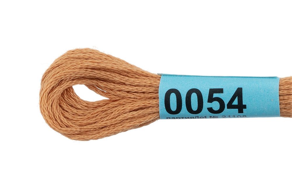 Мулине Gamma 100% хлопок, цв.0054 песочный, 24 мотка по 8 метров