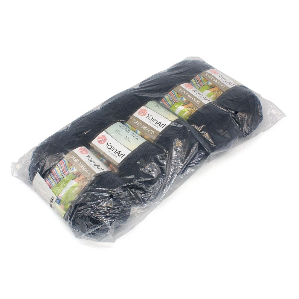 Пряжа YarnArt (ЯрнАрт) Super Merino / уп.5 мот. по 100 г, 300м, 148 т-синий