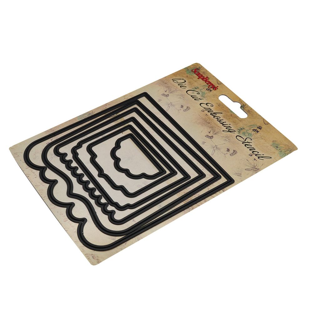 Форма для вырубки Рамочки Фигурные, 104x104 мм, SCB20022827