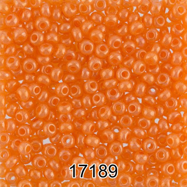 Бисер Preciosa 10/0 (2.3 мм), 500 г, 17189 (Ф022) оранжевый